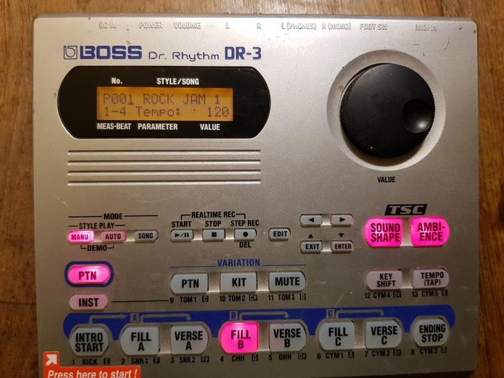 Boss dr. Rhytm DR-3, Muziek en Instrumenten, Drumcomputers, Gebruikt, Boss, Ophalen