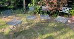 Bistro tuin stoeltjes bistrostoeltjes tuinstoeltjes zwart, Tuin en Terras, Ophalen, Zo goed als nieuw, 2 zitplaatsen