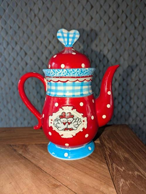 Studio Koekepeer Theepot | 1 liter | Rood, Huis en Inrichting, Keuken | Servies, Zo goed als nieuw, Overige typen, Overige stijlen