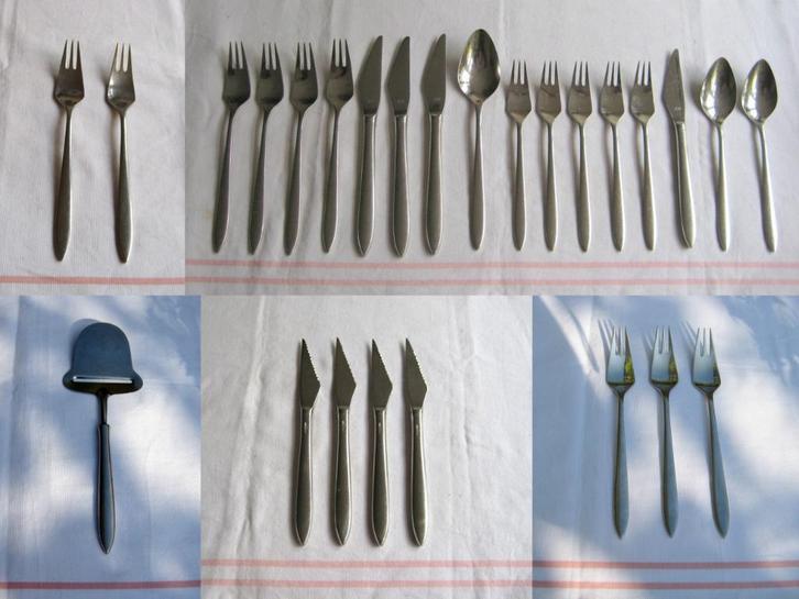 Gero Zilduro model 750 FESTI - diverse bestekdelen, Huis en Inrichting, Keuken | Bestek, Gebruikt, Los bestek, Rvs of Chroom, Vaatwasserbestendig