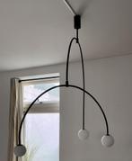 Retro hanglamp / chandelier 3 bollen – stijl Flos/Gubi, Ophalen, Zo goed als nieuw, Metaal, 75 cm of meer