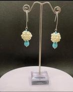Turquoise Schelp , zoetwater Parel oorbellen 925 Zilver, Ophalen of Verzenden, Nieuw