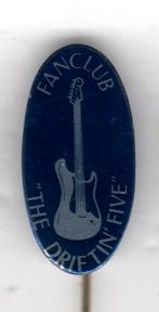 Speldje FANCLUB THE DRIFTIN FIVE UTRECHT GITAAR (A8), Verzamelen, Speldjes, Pins en Buttons, Ophalen of Verzenden, Gebruikt, Overige onderwerpen