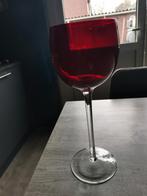 Mooie rode glazen vaas, Ophalen of Verzenden, Minder dan 50 cm, Rood, Glas