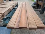 Partij 14 st hardhout vlonderplanken 275 cm bezorgen mogelij, Ophalen, Nieuw, Hout