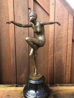 bronzen art sculptuur dansende vrouw Con Brio, Antiek en Kunst, Ophalen of Verzenden