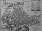 Gravure plattegrond Hoorn, Tirion 1743, Antiek en Kunst, Verzenden
