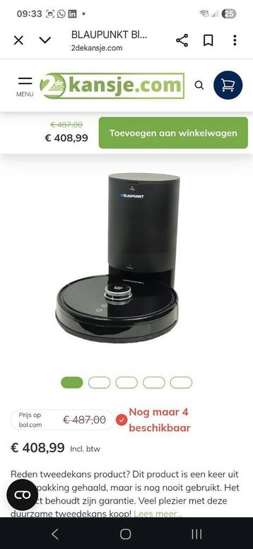 Blaupunkt  robot stofzuiger xtreme alles inclusief  beschikbaar voor biedingen