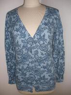 JOHN CABOT vest blauw bloemen maat L, Kleding | Dames, Truien en Vesten, Maat 38/40 (M), Blauw, Ophalen of Verzenden, Zo goed als nieuw