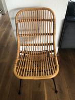Rotan bamboe stoel Bohemian stijl, Huis en Inrichting, Stoelen, Ophalen, Bruin, Riet of Rotan, Zo goed als nieuw