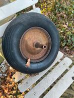Vintage Kruiwagen Wiel - Authentiek en Robuust, Tuin en Terras, Kruiwagens, Ophalen, Gebruikt, Handmatig, Eenwielig