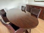 Eettafel met stoelen, Huis en Inrichting, Tafels | Eettafels, Ophalen, 100 tot 150 cm, Klassiek, 200 cm of meer