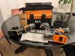 Nieuw AEG 18V Accu-Boormachine+haakse slijpmachine, Doe-het-zelf en Verbouw, Gereedschap | Handgereedschap, Ophalen of Verzenden
