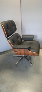 Eames Replica Fauteuil met Hocker - Kantelbaar, Huis en Inrichting, Ophalen of Verzenden, Zo goed als nieuw, Metaal, Modern