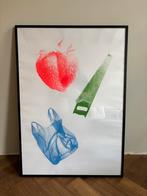 Zwarte lijst 70x100 met zeefdruk poster, Ophalen