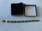 Nieuwe Lucardi herenarmband RVS met zwarte accenten in doos, Sieraden, Tassen en Uiterlijk, Armbanden, Ophalen of Verzenden, Nieuw