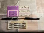 Platignum lettering set kalligrafie pen, Verzamelen, Pennenverzamelingen, Ophalen of Verzenden, Gebruikt, Vulpen, Overige merken