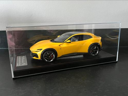 Ferrari Purosangue AT models 1:18 geel, Hobby en Vrije tijd, Modelauto's | 1:18, Nieuw, Auto, Overige merken, Ophalen of Verzenden