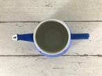 Franse blauwe grès theepot art deco, Ophalen of Verzenden, Zo goed als nieuw