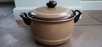 grote emaille vintage 70s soeppan diameter 26 cm, 16 cm hoog, Kookpan of Snelkookpan, Overige materialen, Inductieplaat, Ophalen of Verzenden