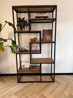 Industriële vakkenkast hout/staal, Huis en Inrichting, Kasten | Wandmeubels, Ophalen, Met plank(en), Zo goed als nieuw, 150 tot 200 cm