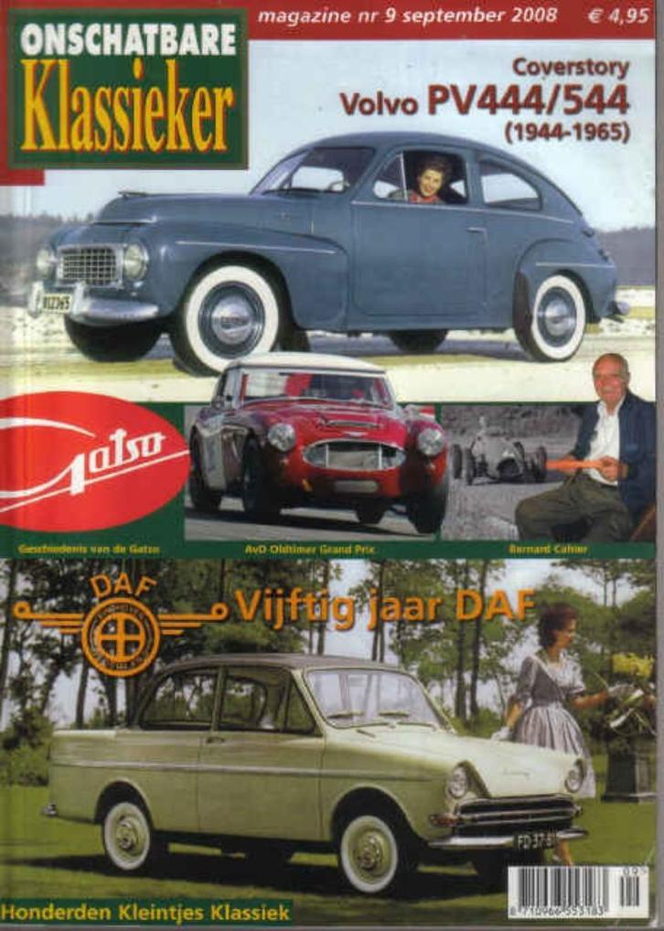 OK 9 2008 : Volvo PV444 PV544 - Fiat 500 - Porsche 911 SC, Boeken, Auto's | Folders en Tijdschriften, Gelezen, Algemeen, Ophalen of Verzenden