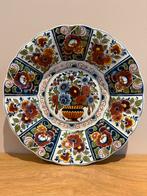 Vintage OUD Delft polychrome schaal – 522 BM – 23 cm, Antiek en Kunst, Antiek | Keramiek en Aardewerk, Ophalen of Verzenden