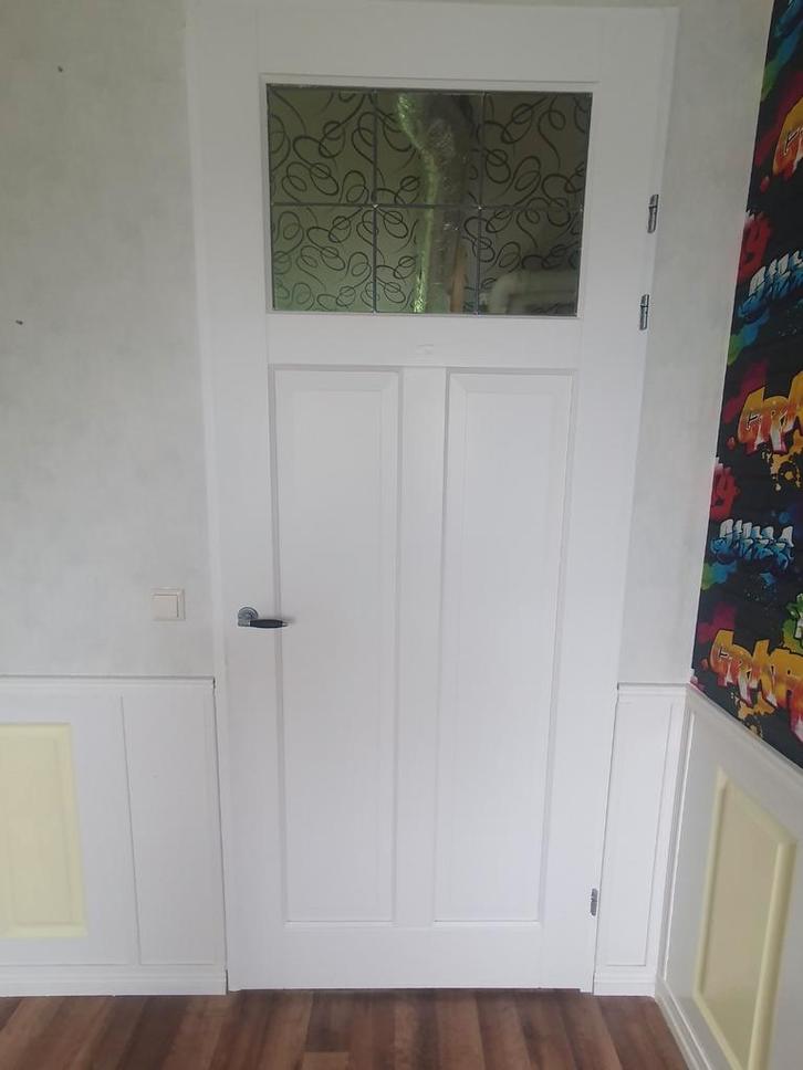 Te koop 4 opdekbinnendeuren (massief) maat 93 breed 230 hoog, Doe-het-zelf en Verbouw, Deuren en Horren, Binnendeur, 215 cm of meer