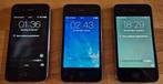 2 stuks Iphone 4 en 1 Iphone 4s., Gebruikt, Zwart, Ophalen of Verzenden, Zonder abonnement