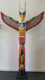 Totempaal beeld sculptuur groot hoogte 1.52 M handgemaakt, Ophalen of Verzenden