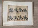 Französiches Heer Husaren.  ingelijste lithografure, Ophalen of Verzenden, Landmacht, Overige gebieden, Kunstobject
