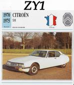 Zy1 autokaart citroen sm ( 1970 - 1975 ), Ophalen of Verzenden, Zo goed als nieuw, Auto's