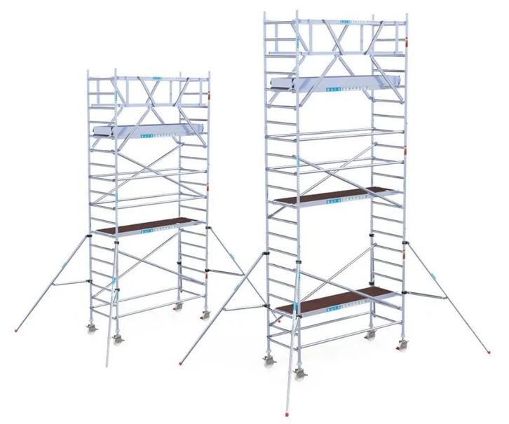 Actie ! Euroscaffold rolsteigers 75/90/135 x 250, Doe-het-zelf en Verbouw, Steigers, Nieuw, Rolsteiger of Kamersteiger, 5 meter of hoger