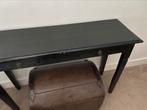 Zwart dressoir van hout, Ophalen, Gebruikt, 100 tot 150 cm, 25 tot 50 cm