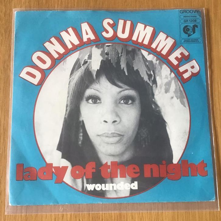 Donna Summer - Lady of the night, Cd's en Dvd's, Vinyl Singles, Gebruikt, Single, Ophalen of Verzenden