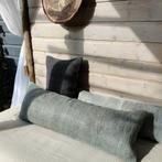 Kelimkussen hennep XXL 40x105 cm faded teal, Yazgibi, Nieuw, Info@yazgibi.nl, Vlindermeent 41 Hilversum