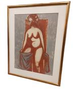 Maurits Van Saene (1919-2000) naakt., Antiek en Kunst, Kunst | Schilderijen | Klassiek, Ophalen