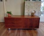 Vintage midcentury jaren 60 lowboard dressoir, Ophalen, Gebruikt, 100 tot 150 cm, Vintage