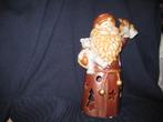 Bruin windlicht kerstman, 28 cm, Ophalen of Verzenden, Zo goed als nieuw, Feestartikel, Kerst of Sinterklaas
