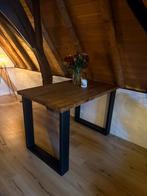 Massief eikenhouten eettafel, Huis en Inrichting, Tafels | Eettafels, Ophalen, Eikenhout, 50 tot 100 cm, Zo goed als nieuw
