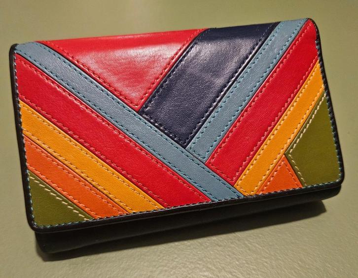 Visconti portemonnee, 100% leer, zeer goede staat, Sieraden, Tassen en Uiterlijk, Portemonnees, Gebruikt, Overige merken, Overige kleuren