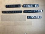 5 x Renault embleem 5 GTL en L emblemen., Ophalen of Verzenden, Gebruikt, Gebruiksvoorwerp