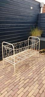 Frans Smeedijzeren Ledikant 60x120, Huis en Inrichting, Slaapkamer | Bedden, Frans, Eenpersoons, Wit, Zo goed als nieuw