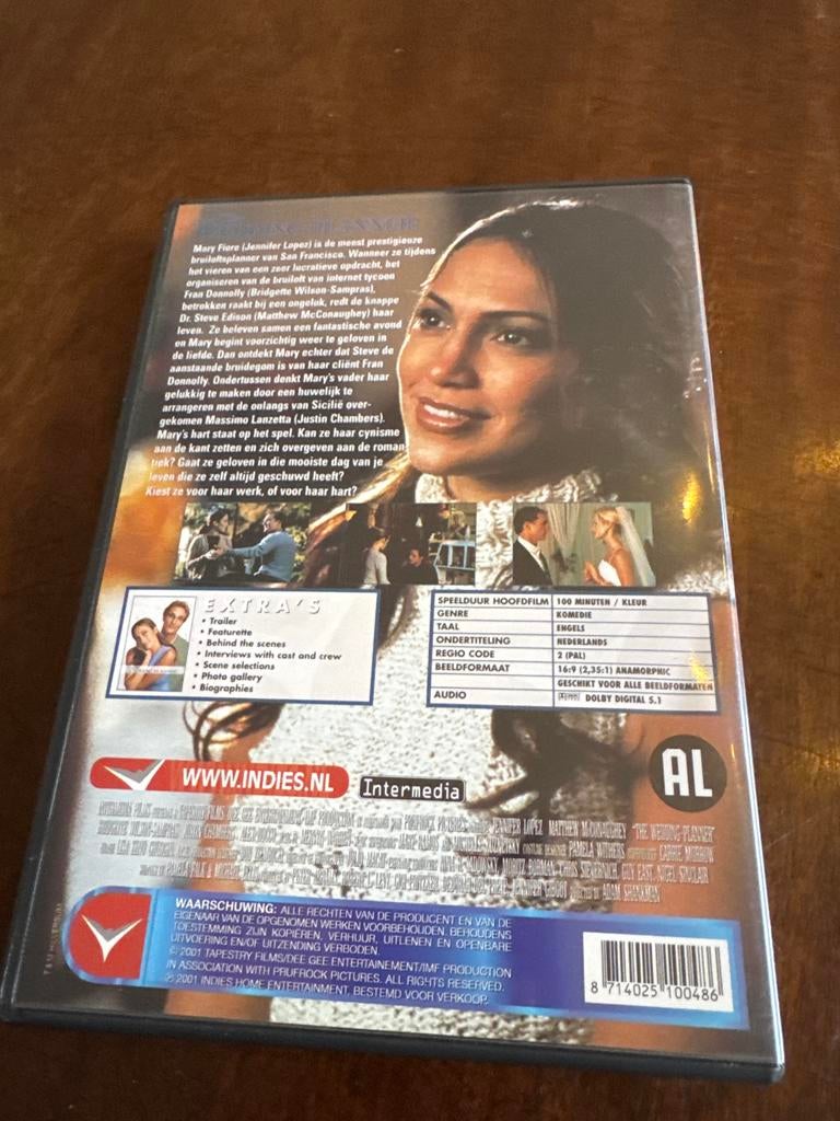 The Wedding Planner DVD - Jennifer Lopez, Alle leeftijden, Ophalen of Verzenden, Gebruikt, Drama