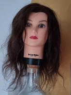 Kappershoofd human hair Deluxe Debra oefenhoofd, Ophalen of Verzenden, Zo goed als nieuw, Overige typen