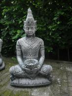 Boeddha met Schaal 80cm hoog, Tuin en Terras, Nieuw, Beton, Boeddhabeeld, Ophalen