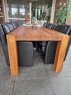 houten tafel 2.10m, Huis en Inrichting, 200 cm of meer, 50 tot 100 cm, Rechthoekig, Zo goed als nieuw