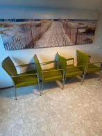 10X BERT PLANTAGIE LEDEREN STOELEN, Gebruikt, Overige kleuren, Ophalen of Verzenden, Vijf, Zes of meer stoelen