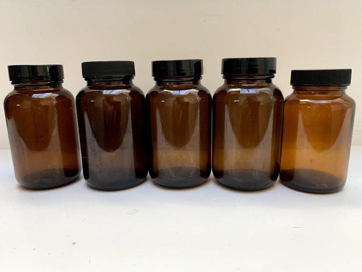 Diverse apothekerspotjes en -flessen, Huis en Inrichting, Keuken | Potten en Pannen, Zo goed als nieuw, Pot, Bus of Blik, Glas