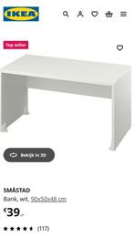 Bank/bureau kinderkamer wit Smastad Ikea, Ophalen, Gebruikt, Tafel